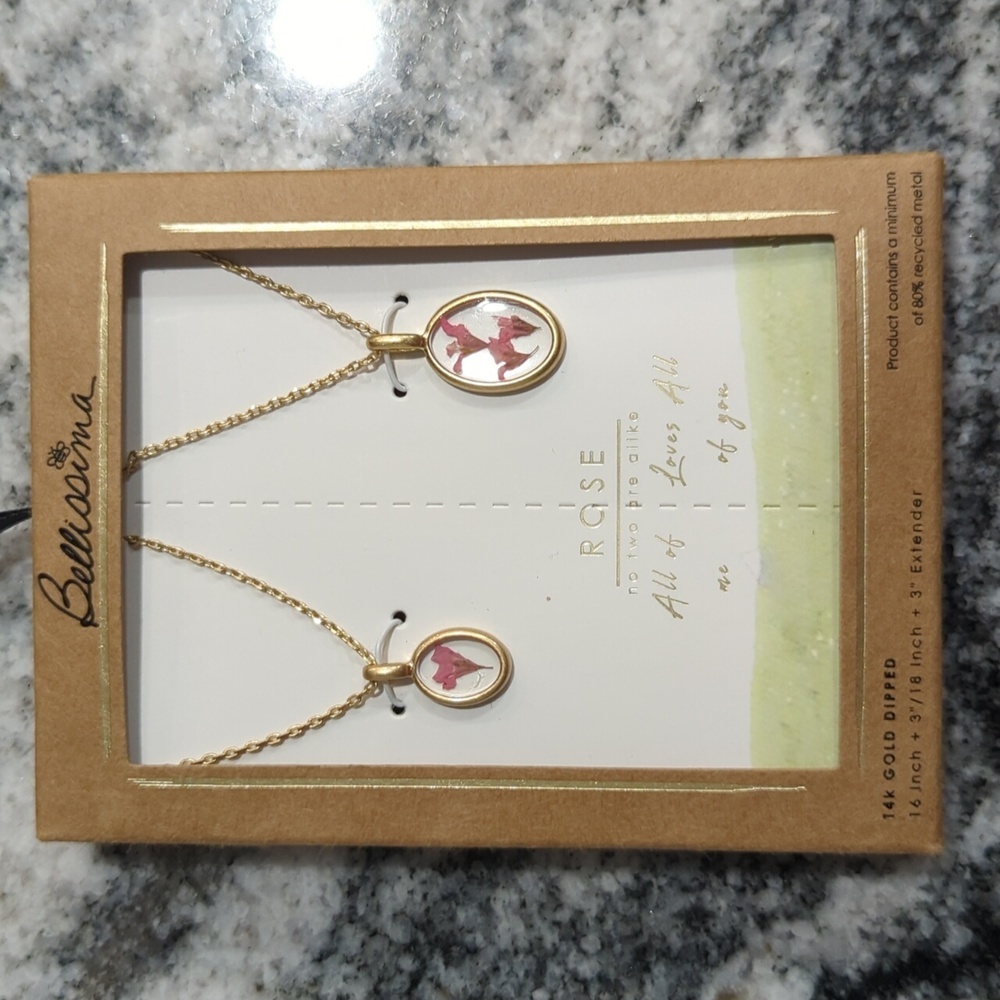 Bellissima Rose Matching Necklace Set